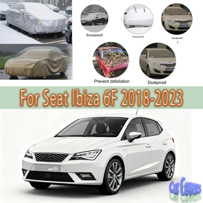 For Seat Ibiza 6F 2018-2023 Outdoor Protection Full Car Covers Snow Cover Sunshade Waterproof Dustproof Exterior Car accessories
For Seat Ibiza 6F 2018-2023 Outdoor Protection Full Car Covers Snow Cover Sunshade Waterproof Dustproof Exterior Car accessories