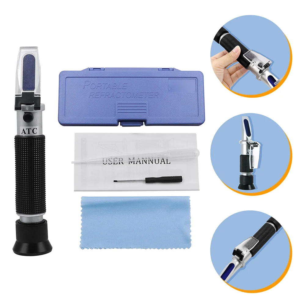 0 100 Meter ATC Refractometer Metal H held Measuring Instrument Seawater Refractometer Precision System Easy Quick
0 100 Meter ATC Refractometer Metal H held Measuring Instrument Seawater Refractometer Precision System Easy Quick