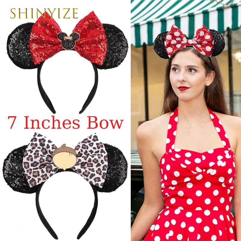 New Classic Mickey 7" Big Bow Mouse Ears Headband For Girls Disney Party Hairband Women Festival DIY Hair Accessories Gift
New Classic Mickey 7" Big Bow Mouse Ears Headband For Girls Disney Party Hairband Women Festival DIY Hair Accessories Gift