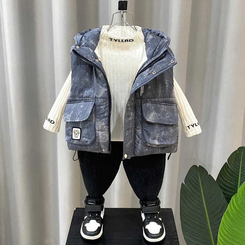 Boys Thiened down Cotton Vest Autumn Winter Outerwear Faionable Quilted Jaet Youth Sle Stand Fit Water Waed ...
Boys Thiened down Cotton Vest Autumn Winter Outerwear Faionable Quilted Jaet Youth Sle Stand Fit Water Waed ...