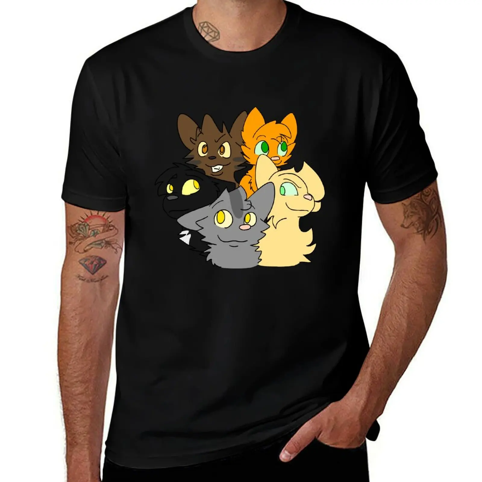 Into the Wild apprentices T-Shirt anime figures boys animal print croswit shirt man plain black t shirts men
Into the Wild apprentices T-Shirt anime figures boys animal print croswit shirt man plain black t shirts men