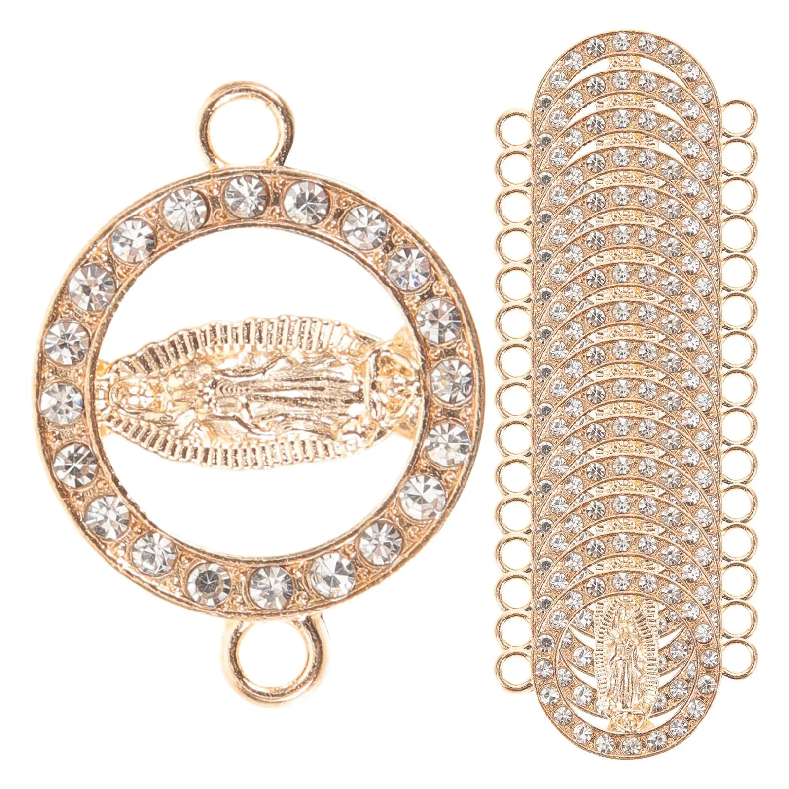 20 Pcs Pendant Alloys Rhinestone Jewelry DIY Charms Connector Hoops Necklace Bracelet Diy Virgin Charms Accessories
20 Pcs Pendant Alloys Rhinestone Jewelry DIY Charms Connector Hoops Necklace Bracelet Diy Virgin Charms Accessories