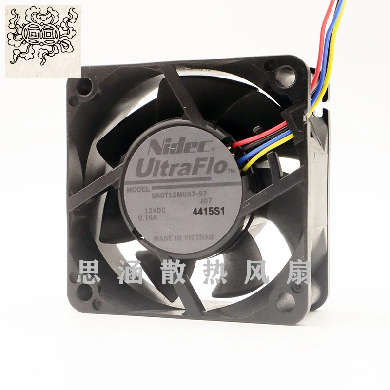 Ltsf For Nidec U60T12MUA7-57 J07 DC 12V 0.16A 60x60x25mm 4-Wire Server Cooling Fan
Ltsf For Nidec U60T12MUA7-57 J07 DC 12V 0.16A 60x60x25mm 4-Wire Server Cooling Fan
