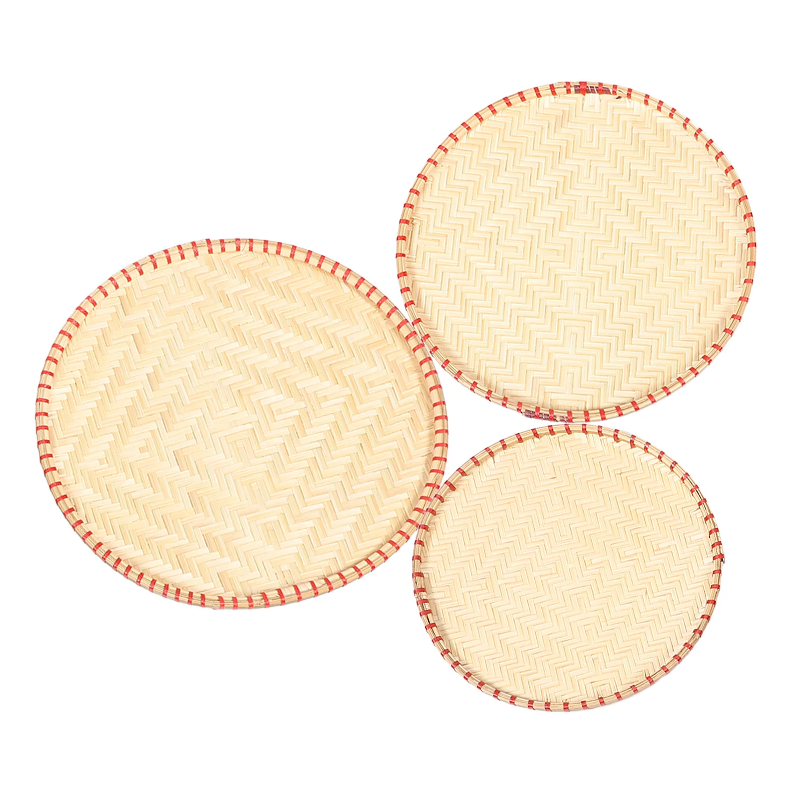 3Pcs Bamboo Woven Basket Tray Round Handmade Bamboo Tray Kitchen Snack Storage Serving Basket Kitchen Supply Woven Pastry Plate
3Pcs Bamboo Woven Basket Tray Round Handmade Bamboo Tray Kitchen Snack Storage Serving Basket Kitchen Supply Woven Pastry Plate