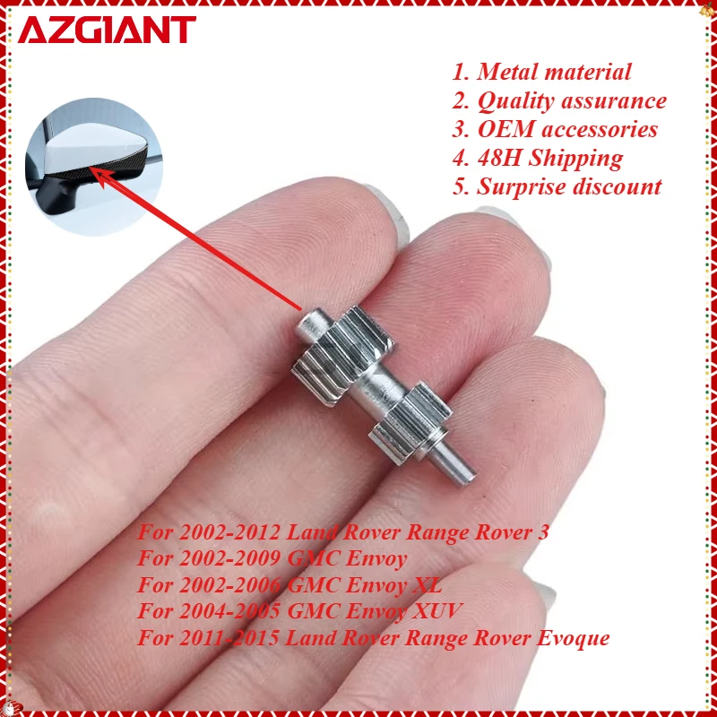 AZGIANT Internal gear of automobile exterior mirror folding motor for Land Rover Range Rover 3/GMC Envoy/XL/XUV new parts OEM
AZGIANT Internal gear of automobile exterior mirror folding motor for Land Rover Range Rover 3/GMC Envoy/XL/XUV new parts OEM