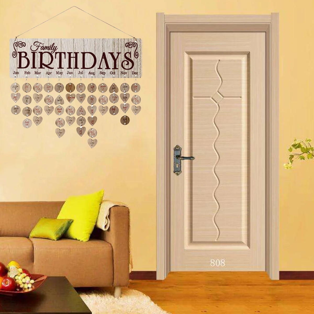 Label Mother Christmas Decorations Happy Birthday Sign Bamboo Decorative Logs Wooden Calendar for Hanging
Label Mother Christmas Decorations Happy Birthday Sign Bamboo Decorative Logs Wooden Calendar for Hanging