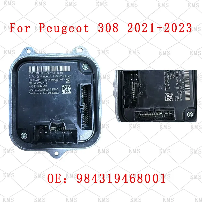 984319468001 For Citroën Peugeot DS headlight module; Peugeot 3008 LED computer-controlled headlight module
984319468001 For Citroën Peugeot DS headlight module; Peugeot 3008 LED computer-controlled headlight module