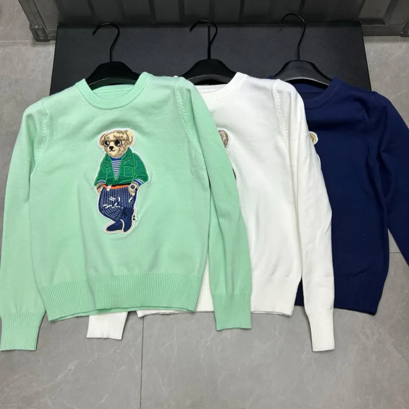 High Quality European Style Luxury Brand Loose Bear Pullover Tops Knitwear Woman Fashion Casual T-shirt Ladies Knitted Sweater
High Quality European Style Luxury Brand Loose Bear Pullover Tops Knitwear Woman Fashion Casual T-shirt Ladies Knitted Sweater