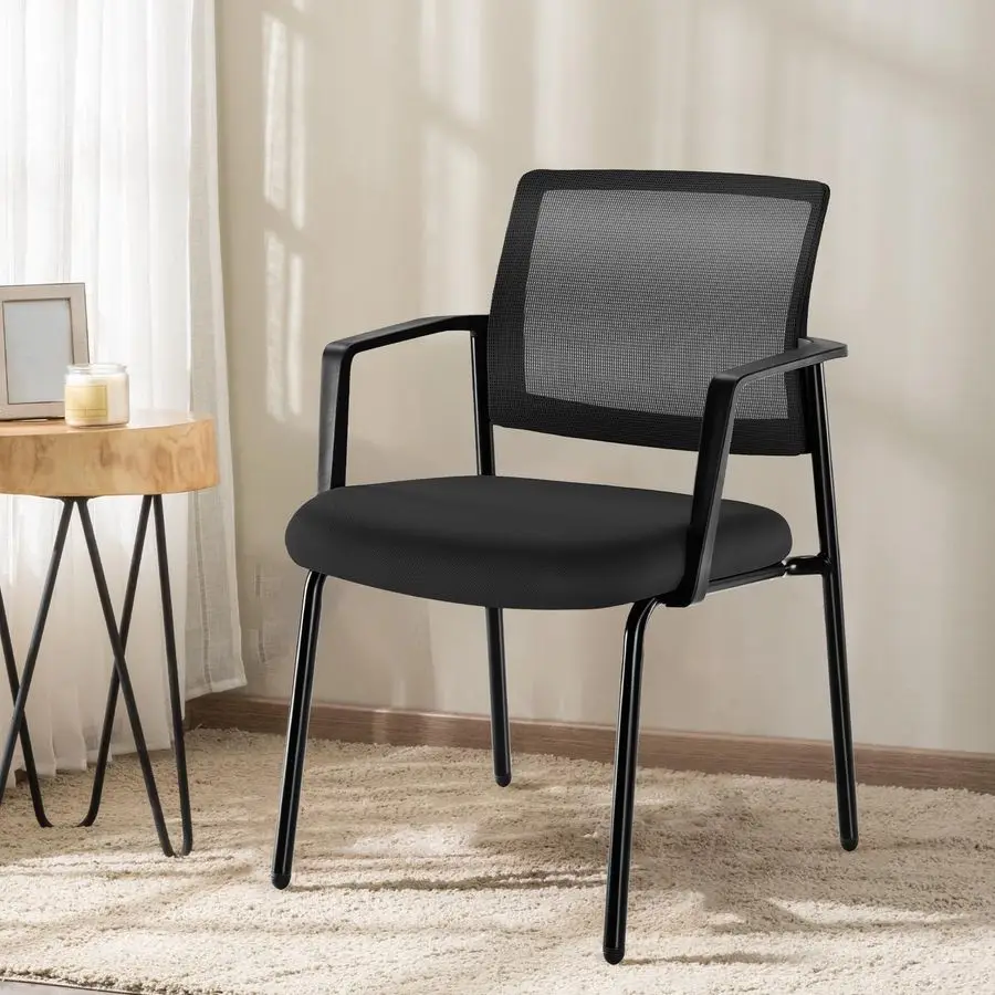 Черные складные кресла с сетчатой спинкой и обивкой из ткани, прочный металлический каркас, легко хранить и использовать, идеально подходят для использования в помещении.
Черные складные кресла с сетчатой спинкой и обивкой из ткани, прочный металлический каркас, легко хранить и использовать, идеально подходят для использования в помещении.