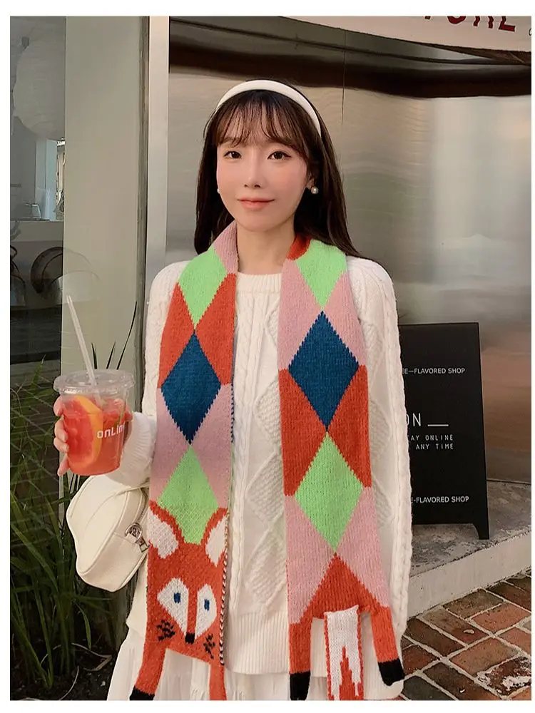 Korean Three-dimensional Fox Animal Scarf Women's Winter Knitted Short Scarf Soft Shawl Couple Luxury Designer Free Shipping
Korean Three-dimensional Fox Animal Scarf Women's Winter Knitted Short Scarf Soft Shawl Couple Luxury Designer Free Shipping