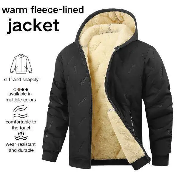 Men's Hooded Winter Jacket Cotton Wool Blend Wear Resistant Outdoor Coat Regular Fit Button Closure Mid-Length
Men's Hooded Winter Jacket Cotton Wool Blend Wear Resistant Outdoor Coat Regular Fit Button Closure Mid-Length