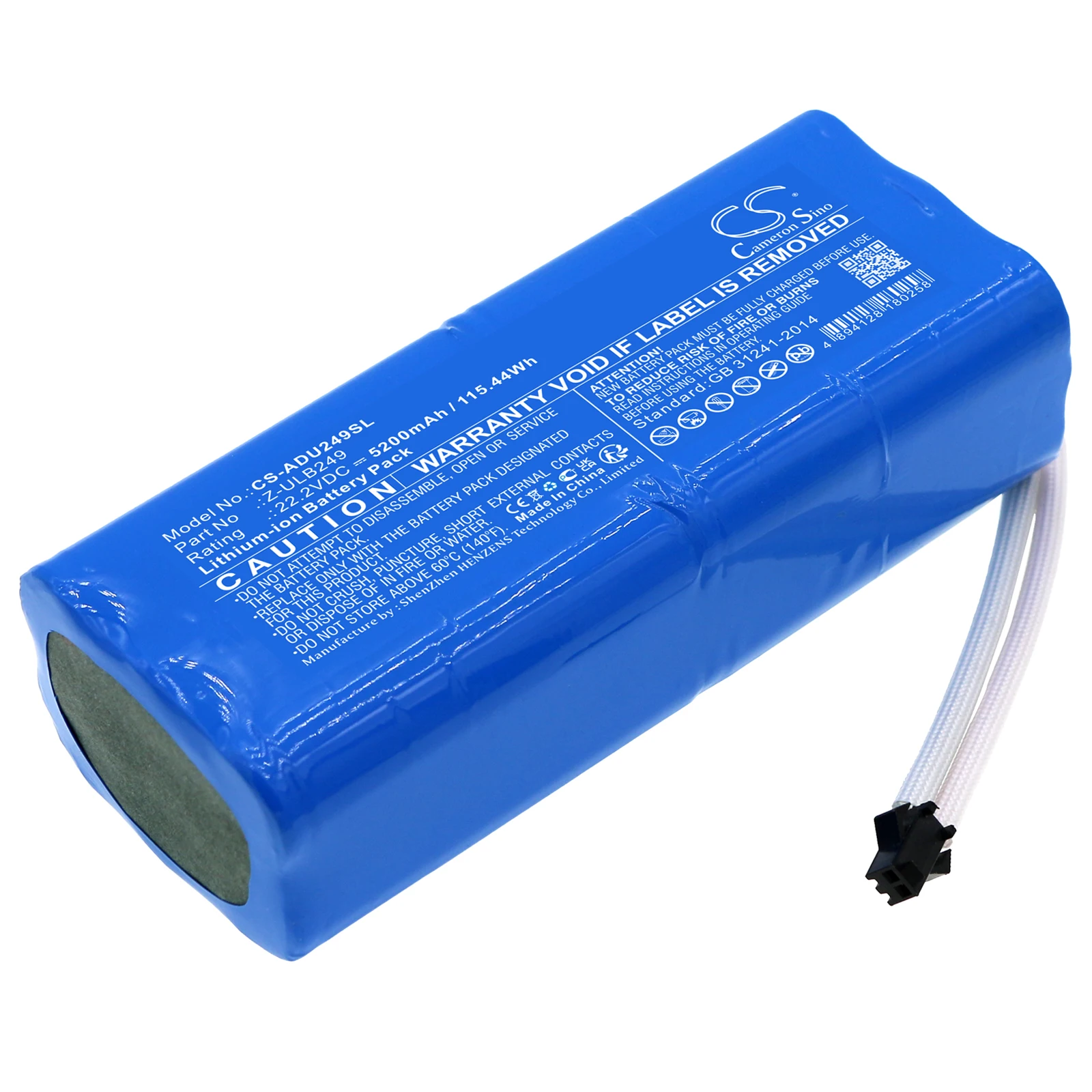 Сменный аккумулятор CS для American DJ ULTRA GO PAR7X Z-ULB249 5200 мАч/115,44 Втч
Сменный аккумулятор CS для American DJ ULTRA GO PAR7X Z-ULB249 5200 мАч/115,44 Втч