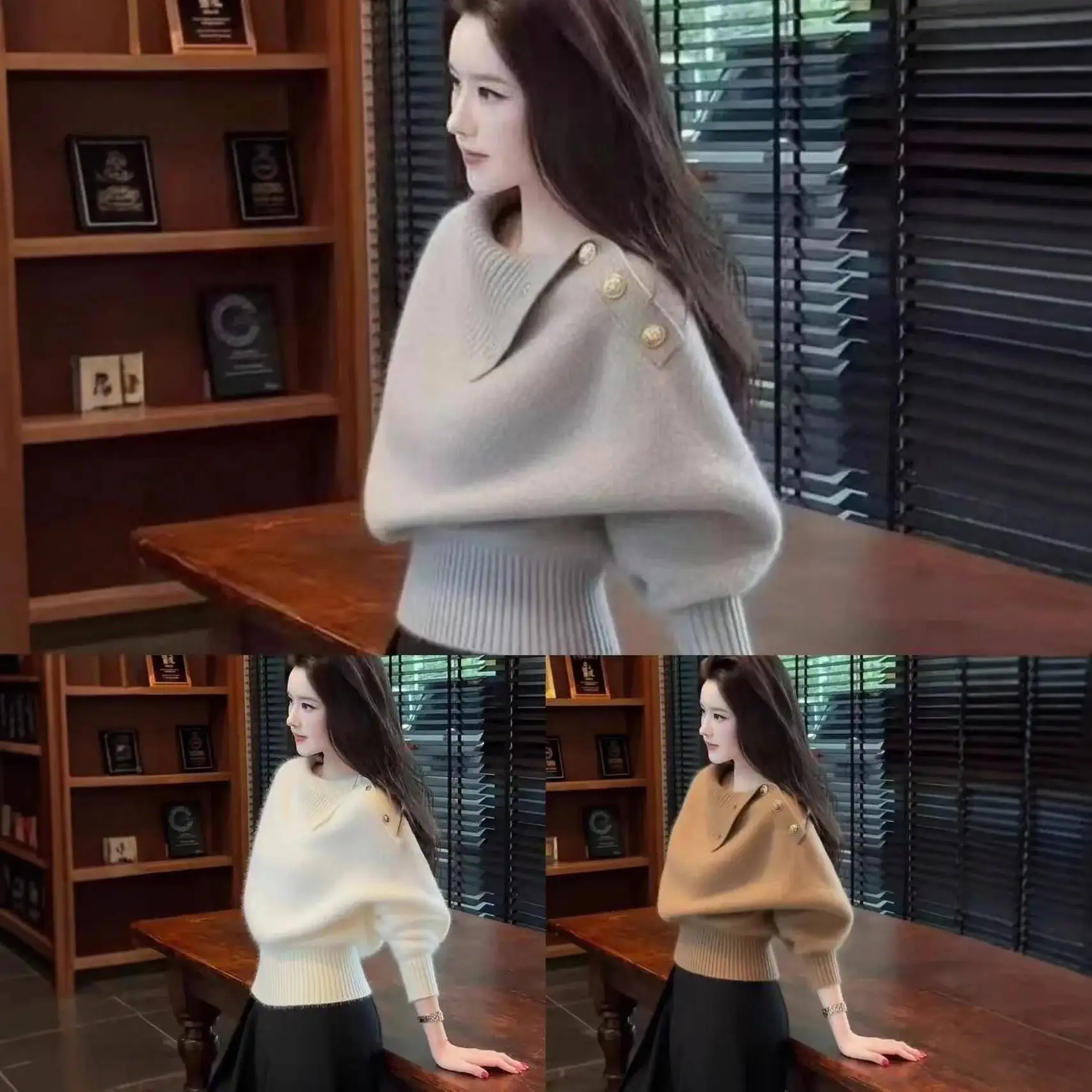 French Style Brown Knitted Sweater Women's Soft Cozy Collared Inner Wear Fashionable Top For Autumn Winter Flip Collar Long S...
French Style Brown Knitted Sweater Women's Soft Cozy Collared Inner Wear Fashionable Top For Autumn Winter Flip Collar Long S...