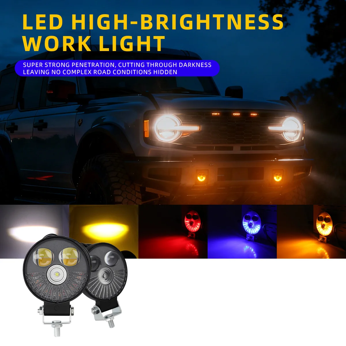 1/2pcs 3inch Car LED Work light MINI 3 lines 5 Mode 12V Headlight Driving Light Fog Lamp off Road for ATV UTV SUV Spotlight DRL
1/2pcs 3inch Car LED Work light MINI 3 lines 5 Mode 12V Headlight Driving Light Fog Lamp off Road for ATV UTV SUV Spotlight DRL