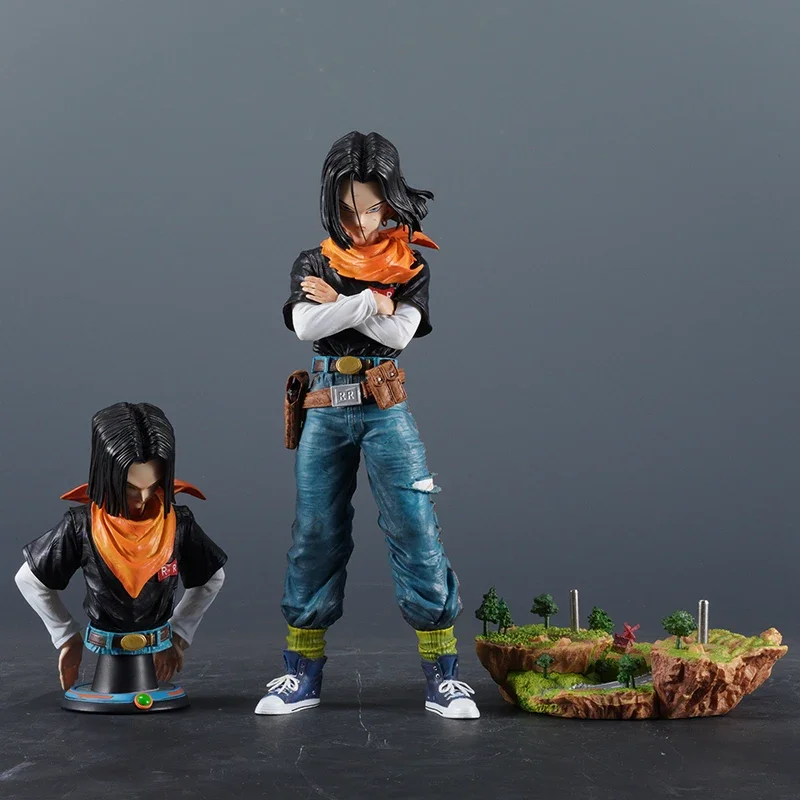 29cm Dragon Ball Z Anime Black Pearl Android 17 Action Figures Pvc Model Statue Desktop GK Collection Decoration Toy Gifts
29cm Dragon Ball Z Anime Black Pearl Android 17 Action Figures Pvc Model Statue Desktop GK Collection Decoration Toy Gifts