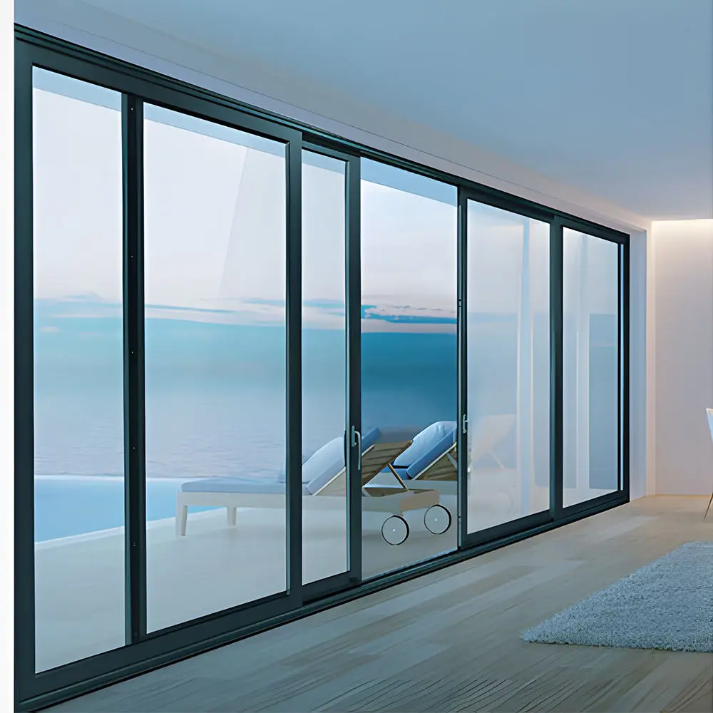 Villas and Hotels Large Size Panoramic Sliding Glass Door Multiple Panels Patio Heavy Duty Sliding Doors Balcony Sliding Gate
Villas and Hotels Large Size Panoramic Sliding Glass Door Multiple Panels Patio Heavy Duty Sliding Doors Balcony Sliding Gate