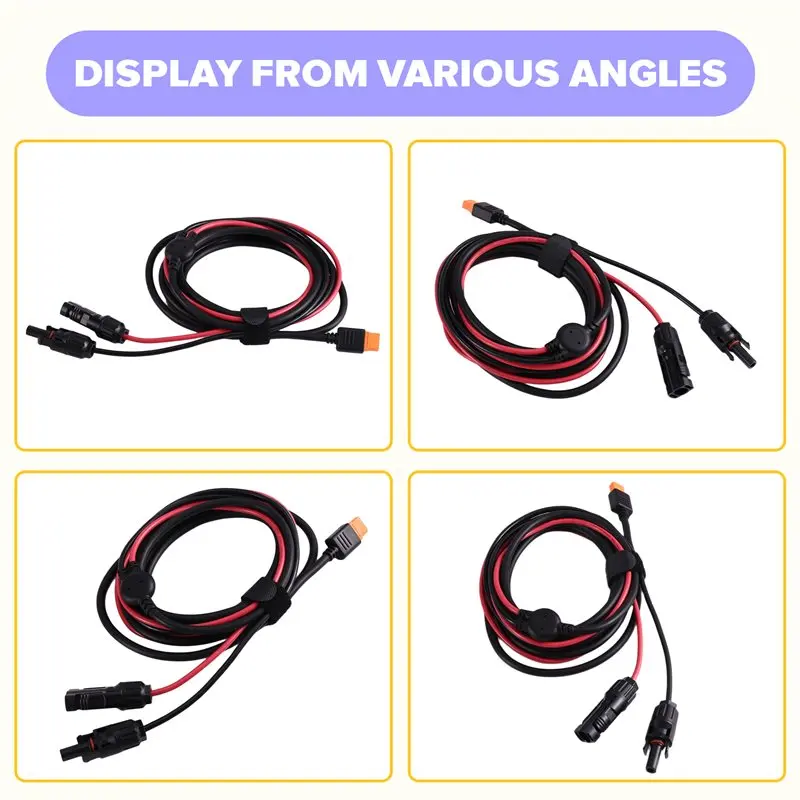 A93Z Solar Panel Charging Cable Connector Extension Cable For Ecoflow Solar Power System
A93Z Solar Panel Charging Cable Connector Extension Cable For Ecoflow Solar Power System