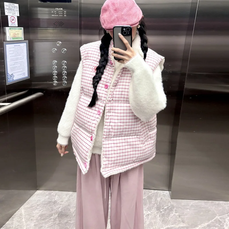 Пуховый хлопковый жилет, женский жилет, новая модель, двусторонний воротник-стойка, короткий стиль, осенне-зимняя куртка на хлопковой подкладке, жилет, пальто
Пуховый хлопковый жилет, женский жилет, новая модель, двусторонний воротник-стойка, короткий стиль, осенне-зимняя куртка на хлопковой подкладке, жилет, пальто