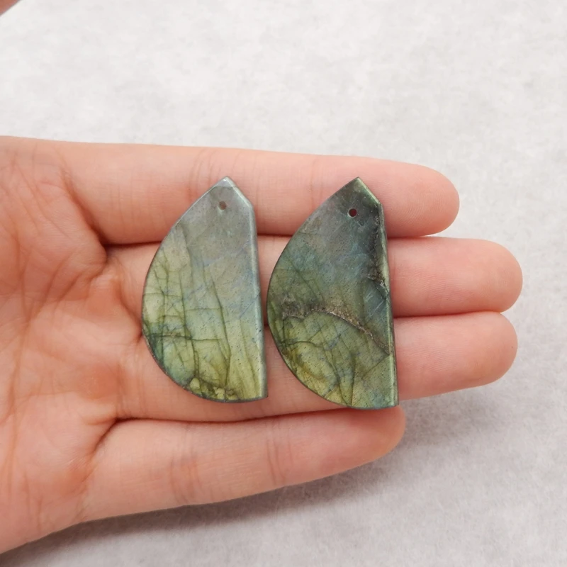 B&F Handmade Labradorite Earring Beads Natural Stones 38x21x3mm Jewelry Making Supplies
B&F Handmade Labradorite Earring Beads Natural Stones 38x21x3mm Jewelry Making Supplies
