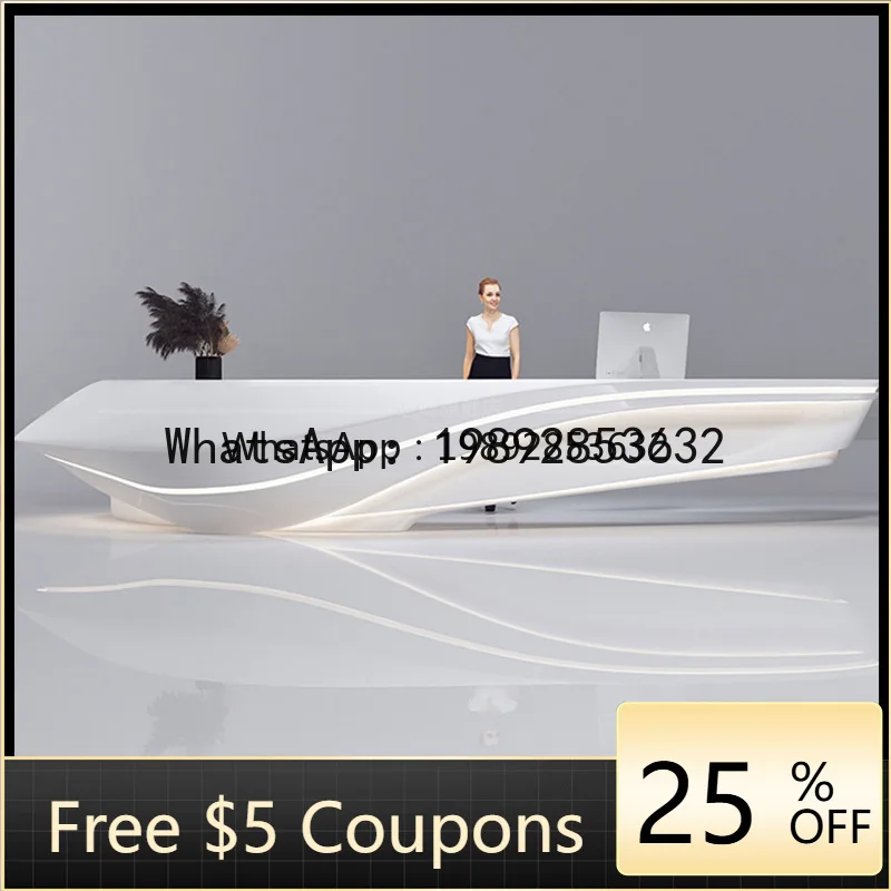 Z1 Glass Fiber Reinforced Plastic Front Desk Beauty Salon Painted Bar Counter Curved Simple Company Hotel Lobby Cashier Desk
Z1 Glass Fiber Reinforced Plastic Front Desk Beauty Salon Painted Bar Counter Curved Simple Company Hotel Lobby Cashier Desk