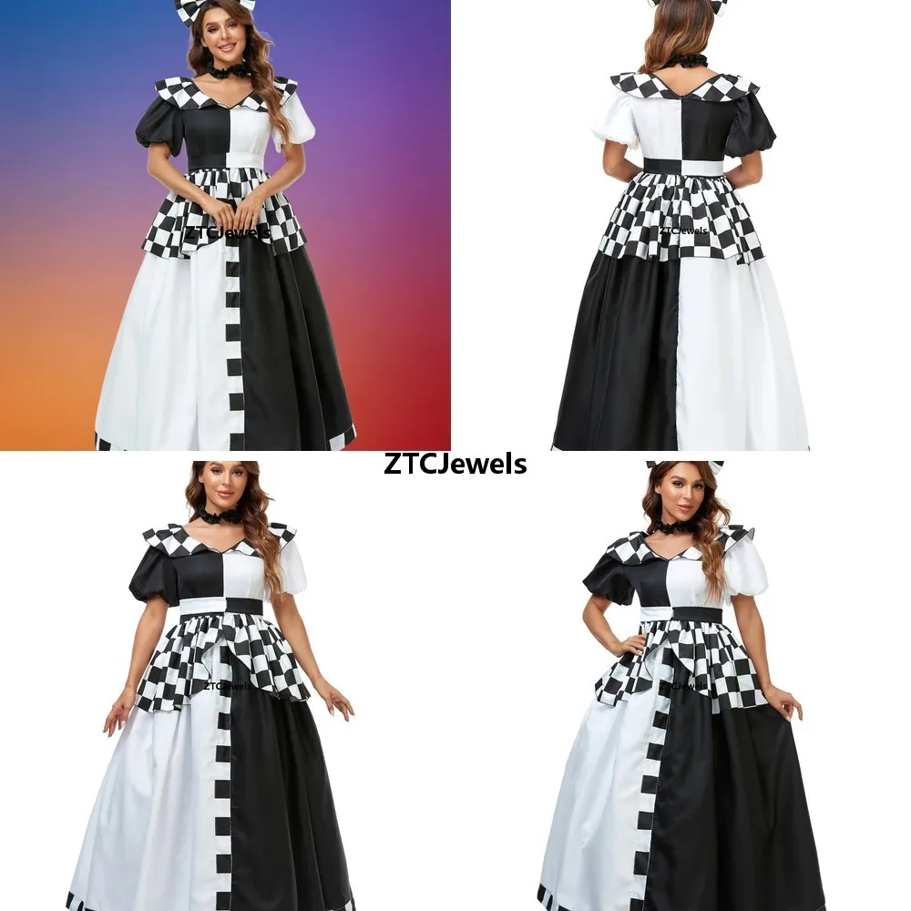 Sexy Alice Checkerboard Lolita Cosplay Maid Uniform Halloween Circus Party Dress Princess Stage Show Costume
Sexy Alice Checkerboard Lolita Cosplay Maid Uniform Halloween Circus Party Dress Princess Stage Show Costume