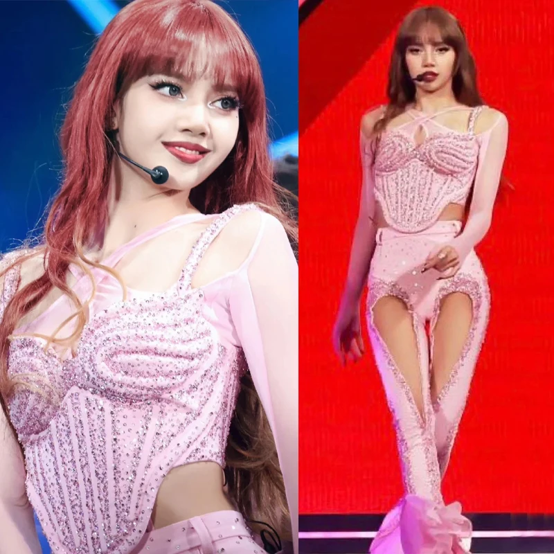 Kpop Jazz Dance Outfit Outfit Women Group Hip Hop Clothing Pink Sequins Top Pants Dj Ds Stage Performance Festival Wear XS6365
Kpop Jazz Dance Outfit Outfit Women Group Hip Hop Clothing Pink Sequins Top Pants Dj Ds Stage Performance Festival Wear XS6365