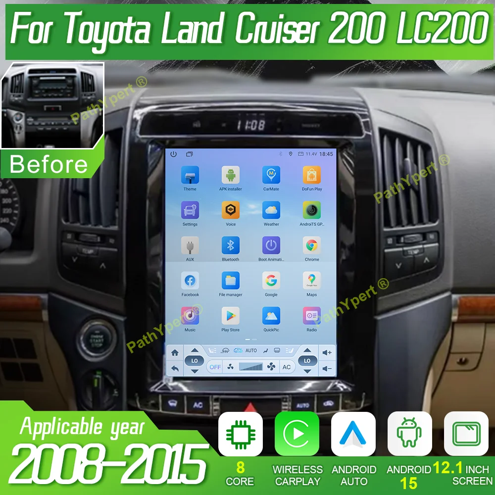 Автомобильное радио Android 15 для Toyota Land Cruiser 200 LC200 2008 2009 2010 2011 2012 2013 2014 2015 GPS 4G Wireless BT Carplay Stereo
Автомобильное радио Android 15 для Toyota Land Cruiser 200 LC200 2008 2009 2010 2011 2012 2013 2014 2015 GPS 4G Wireless BT Carplay Stereo