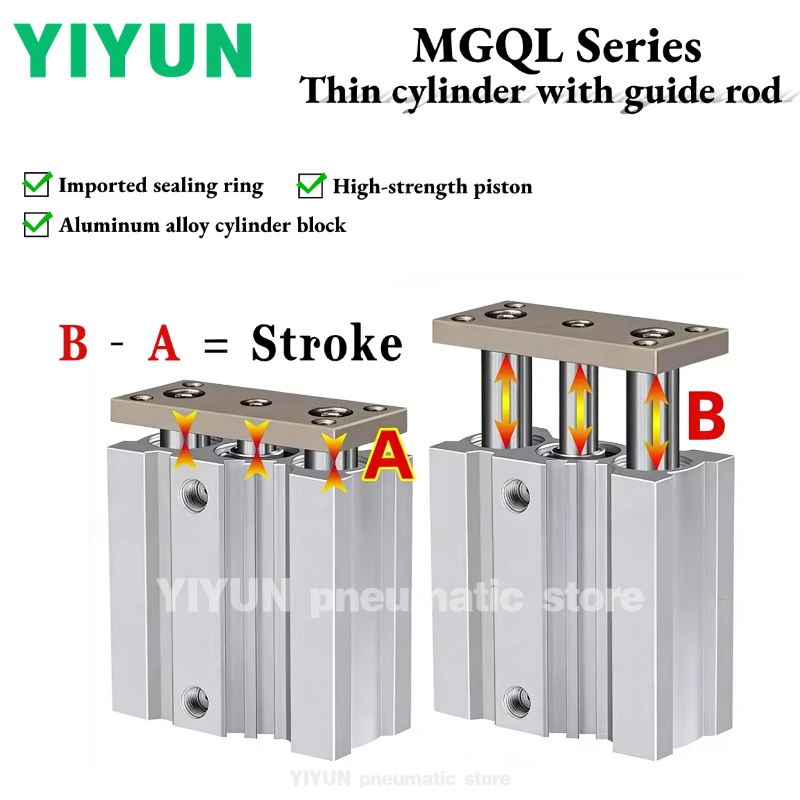 1 шт. Тонкий цилиндр с направляющей штангой MGQL40 MGQL50 MGQL63-25 -50 -75 -100 -125 -150 -175 -200 -250 -300 Серия MGQ MGQL YIYUN
1 шт. Тонкий цилиндр с направляющей штангой MGQL40 MGQL50 MGQL63-25 -50 -75 -100 -125 -150 -175 -200 -250 -300 Серия MGQ MGQL YIYUN