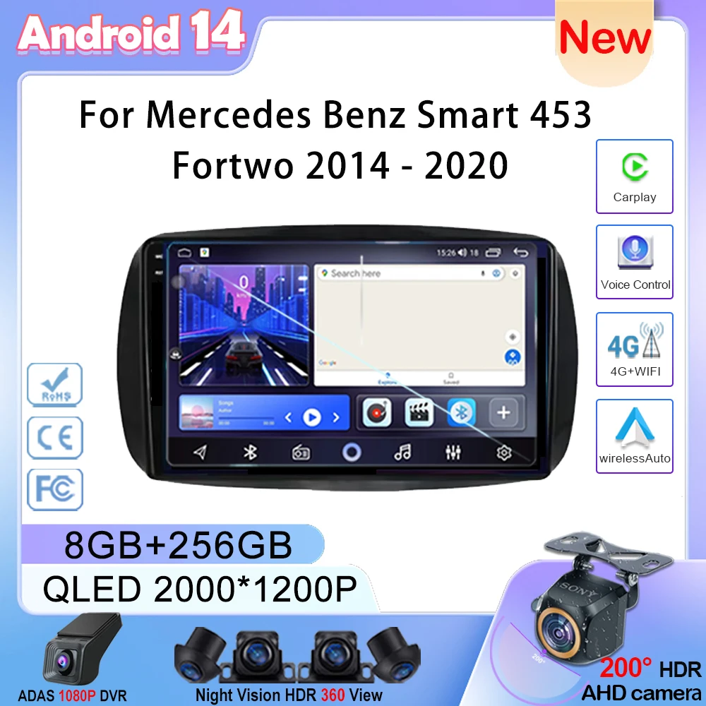 Android car stereo Multimedia Player For Mercedes Benz Smart 453 Fortwo 2014 - 2020 Head Unit Player GPS Navigation No 2din DVD
Android car stereo Multimedia Player For Mercedes Benz Smart 453 Fortwo 2014 - 2020 Head Unit Player GPS Navigation No 2din DVD