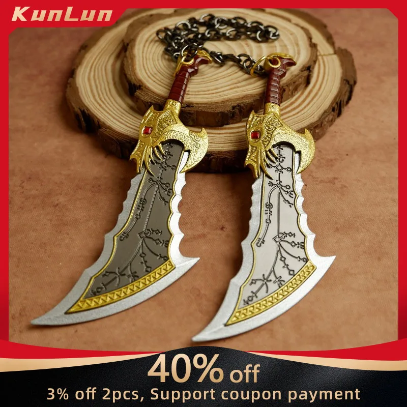 15cm God of War Game Peripherals Blades of Chaos Metal Craft Weapons Model Collectible Desk Ornament Creative Birthday Gifts Toy
15cm God of War Game Peripherals Blades of Chaos Metal Craft Weapons Model Collectible Desk Ornament Creative Birthday Gifts Toy