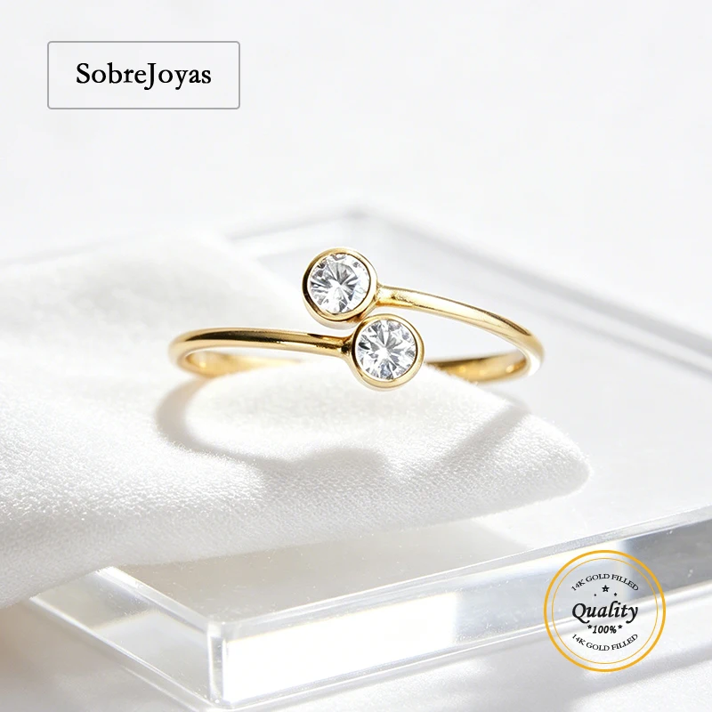 14k Gold Filled Adjustable Stacking Ring Minimalist Dainty Delicate Gold CZ Ring Stackable Gift for Her
14k Gold Filled Adjustable Stacking Ring Minimalist Dainty Delicate Gold CZ Ring Stackable Gift for Her