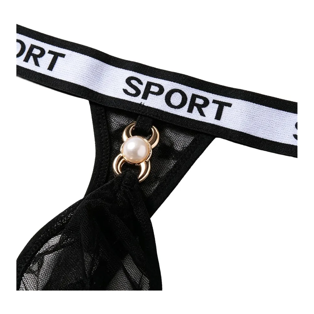Sissy Men's Thongs T-Back G-strings Lingerie Sheer Lace Pouch Elastic Low Waist Bikini Briefs Underwear For Man
Sissy Men's Thongs T-Back G-strings Lingerie Sheer Lace Pouch Elastic Low Waist Bikini Briefs Underwear For Man