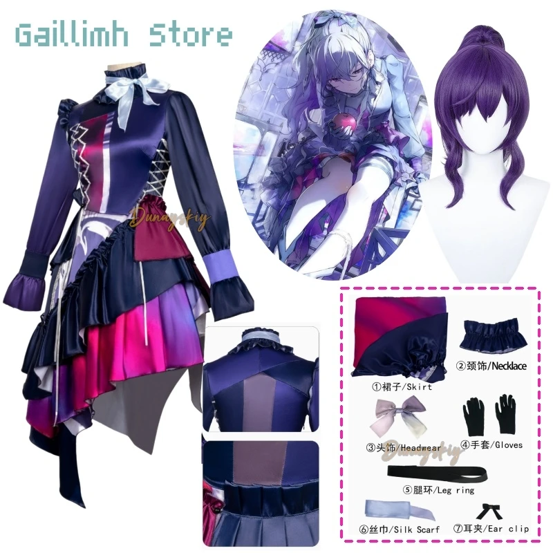 Project SEKAI COLORFUL STAGE Mafuyu Asahina 25:00 Nightcord Cosplay Costume Gothic Irregular Dress Halloween Anime Outfit Women
Project SEKAI COLORFUL STAGE Mafuyu Asahina 25:00 Nightcord Cosplay Costume Gothic Irregular Dress Halloween Anime Outfit Women