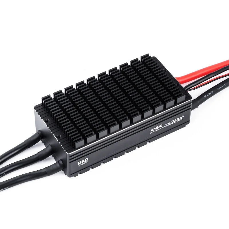 Регулятор скорости MAD AMPX 260A 5 ~ 18S, двигатель с быстрым откликом, электрический регулятор скорости для дрона, U-AV, самолета, парамотора V2
Регулятор скорости MAD AMPX 260A 5 ~ 18S, двигатель с быстрым откликом, электрический регулятор скорости для дрона, U-AV, самолета, парамотора V2