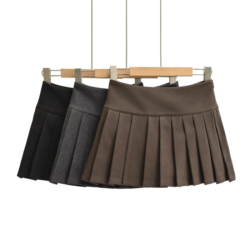 Deep ey High Waist Woolen Pleated ort Skirt Slim A-Line College Sle f-length Skirt Versatile Autumn Winter Basic o...
Deep ey High Waist Woolen Pleated ort Skirt Slim A-Line College Sle f-length Skirt Versatile Autumn Winter Basic o...