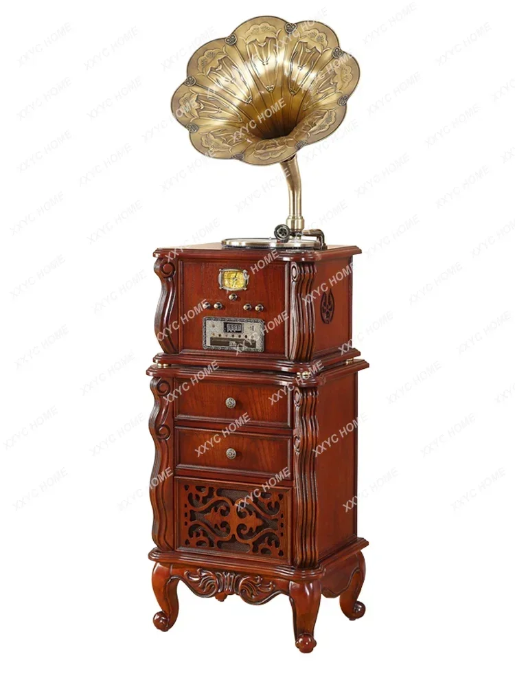 Solid Wood Phonograph European-Style Living Room Retro Vinyl Record Player Old-Fashioned Speaker Record Player
Solid Wood Phonograph European-Style Living Room Retro Vinyl Record Player Old-Fashioned Speaker Record Player