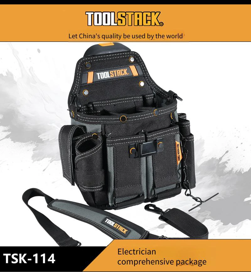 Electrician Comprehensive Package, Multifunctional, Suitable for Electricians, Carpenters,Oxford Cloth,Thick Wear-Resistant Tape
Electrician Comprehensive Package, Multifunctional, Suitable for Electricians, Carpenters,Oxford Cloth,Thick Wear-Resistant Tape