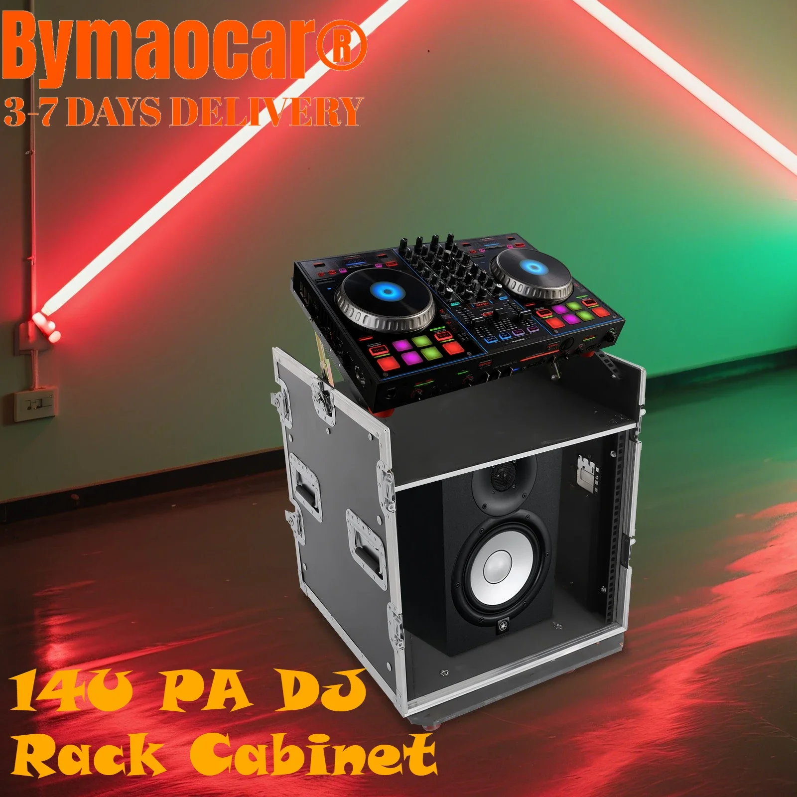 14U PA DJ Rack Cabinet, Network & Stereo Rack with 4 Wheels for Studios, Home Theatres, Ktvs, and Wedding Parties,Pro Tour Grade
14U PA DJ Rack Cabinet, Network & Stereo Rack with 4 Wheels for Studios, Home Theatres, Ktvs, and Wedding Parties,Pro Tour Grade