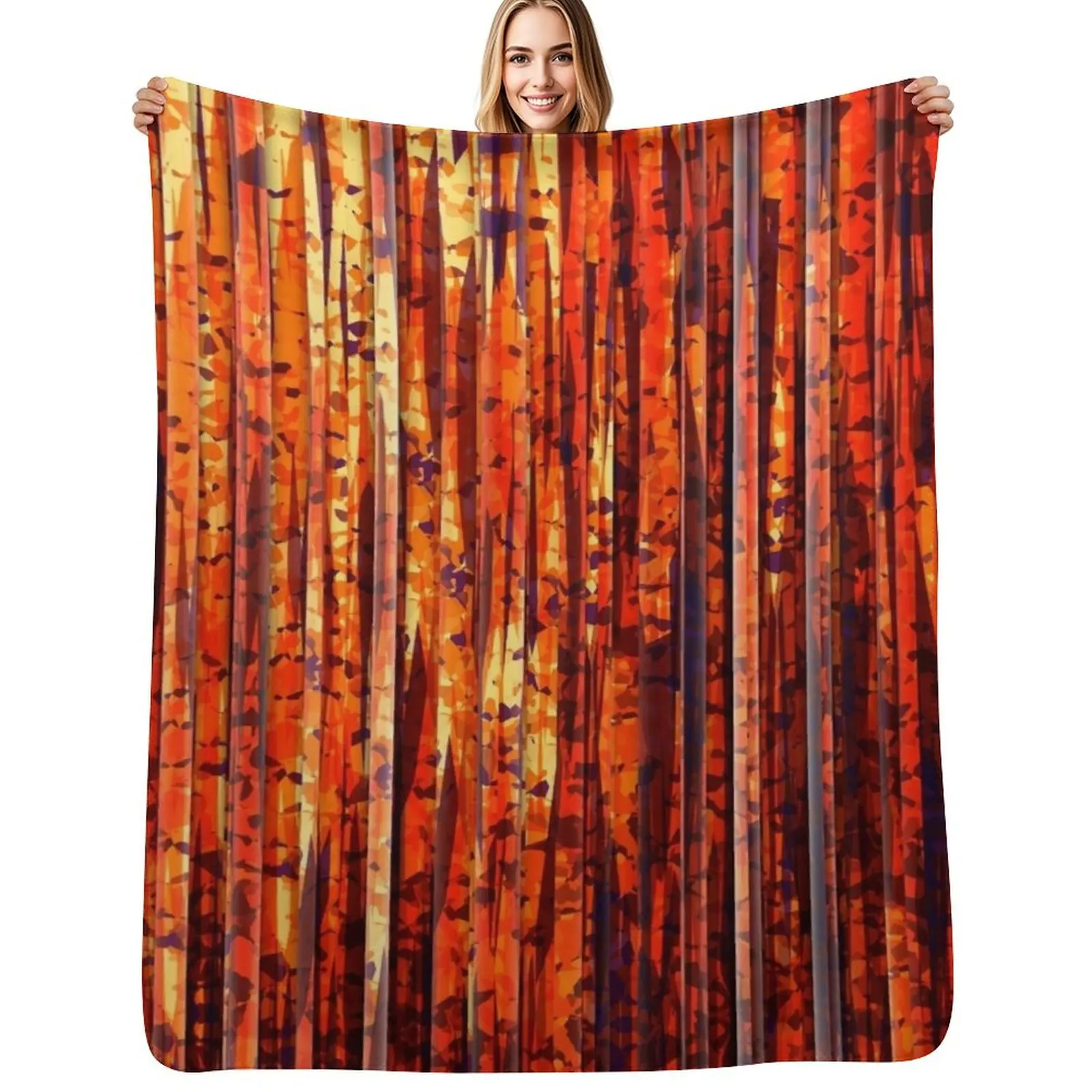 Abstract Orange Stripes Throw Blanket Soft Breathable Blanket for Night Sleeping
Abstract Orange Stripes Throw Blanket Soft Breathable Blanket for Night Sleeping
