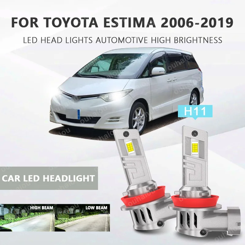2Pcs H8H11 LED Headlight LED Lights Head Lamp for Car LED Headlight Bulb with heat sink For TOYOTA Estima 2006-2019 
2Pcs H8H11 LED Headlight LED Lights Head Lamp for Car LED Headlight Bulb with heat sink For TOYOTA Estima 2006-2019