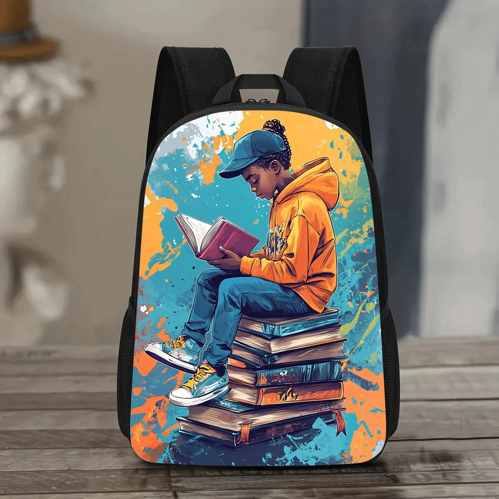 1 African boy's book backpack - lightweight school bag, ergonomic design, large capacity compartment and adjustable shoulder
1 African boy's book backpack - lightweight school bag, ergonomic design, large capacity compartment and adjustable shoulder