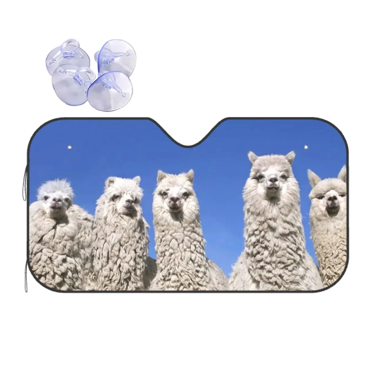 Alpaca Llama Family Sunshade Windscreen Cute Animal Universal Car Front Windshield 76x140cm Car Sunshade Heat Reflector
Alpaca Llama Family Sunshade Windscreen Cute Animal Universal Car Front Windshield 76x140cm Car Sunshade Heat Reflector