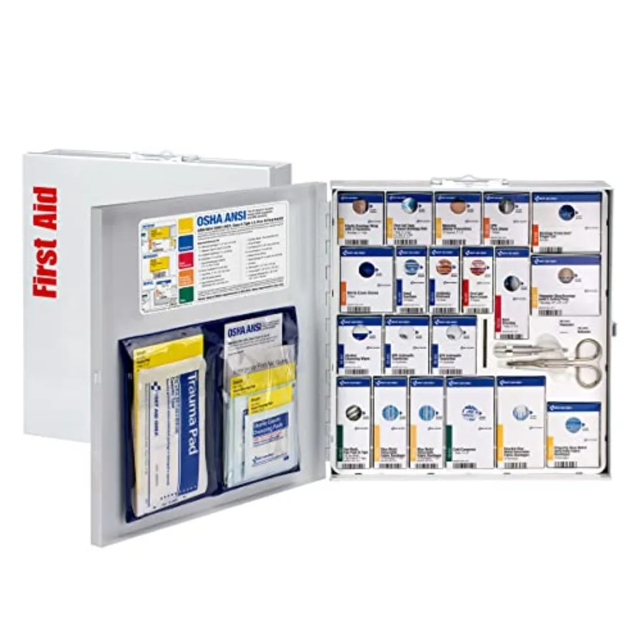 746006 SmartCompliance 50-Person ANSI 2021 A and OSHA Compliant First Aid Kit for Restaurant Kitchen Cafeteria and Other Food S
746006 SmartCompliance 50-Person ANSI 2021 A and OSHA Compliant First Aid Kit for Restaurant Kitchen Cafeteria and Other Food S