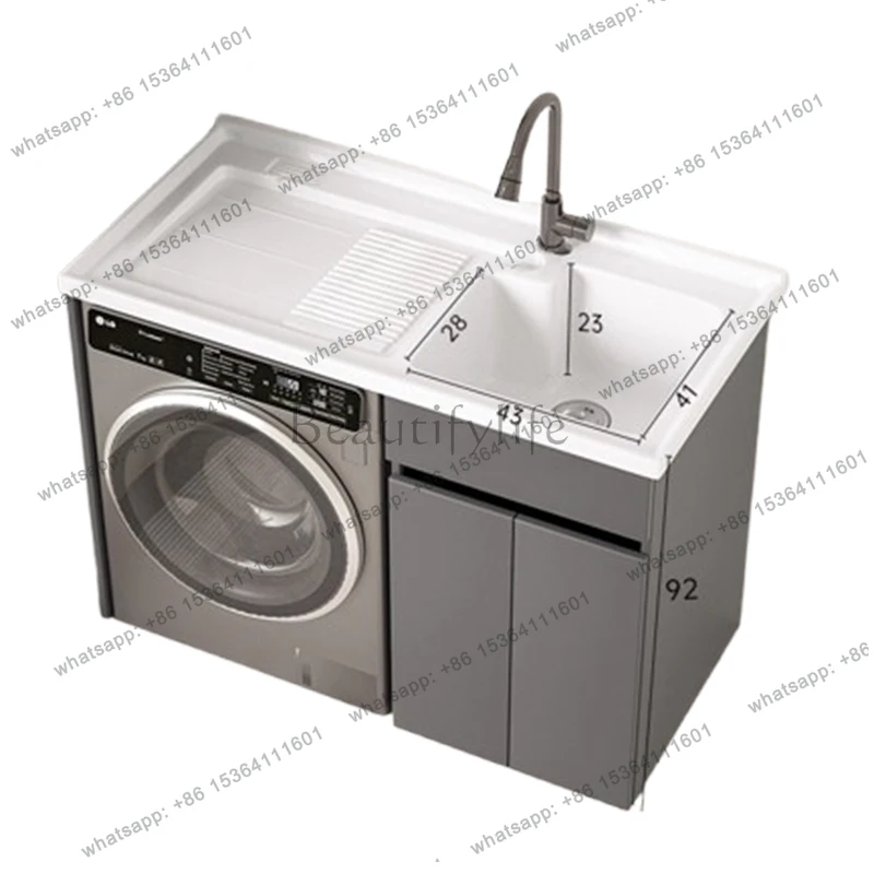 Modern Honeycomb Aluminum Balcony Laundry Cabinet Customizable Ceramic Sink Washboard Combo Bathroom Furniture
Modern Honeycomb Aluminum Balcony Laundry Cabinet Customizable Ceramic Sink Washboard Combo Bathroom Furniture