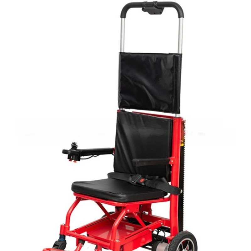 Electric stair climbing car with controller to climb up and down stairs and drive on flat ground for the elderly
Electric stair climbing car with controller to climb up and down stairs and drive on flat ground for the elderly