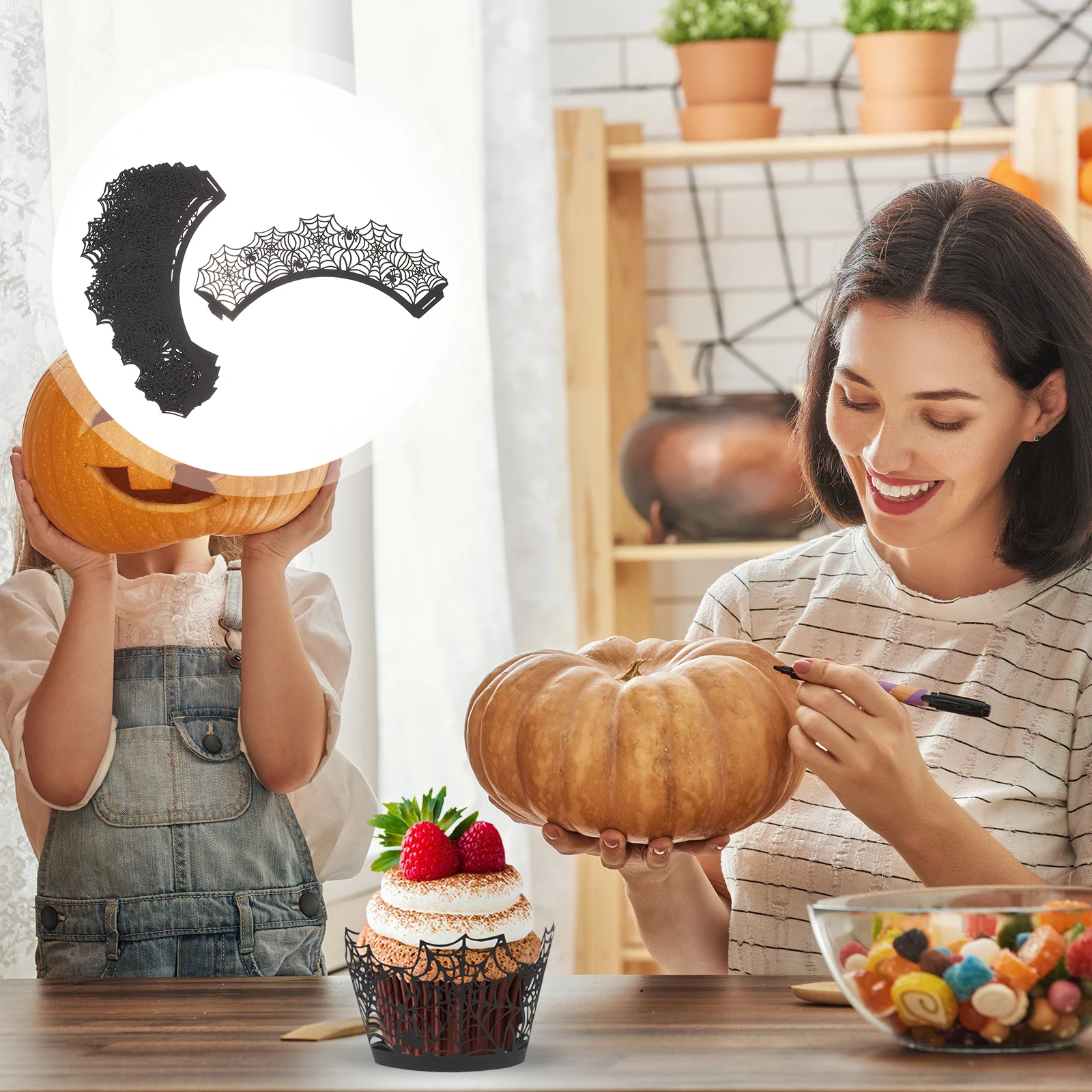 24 Pcs Cobweb Surround Halloween Party Baking Supplies Decorations Cake Cupcake Holders Paper
24 Pcs Cobweb Surround Halloween Party Baking Supplies Decorations Cake Cupcake Holders Paper