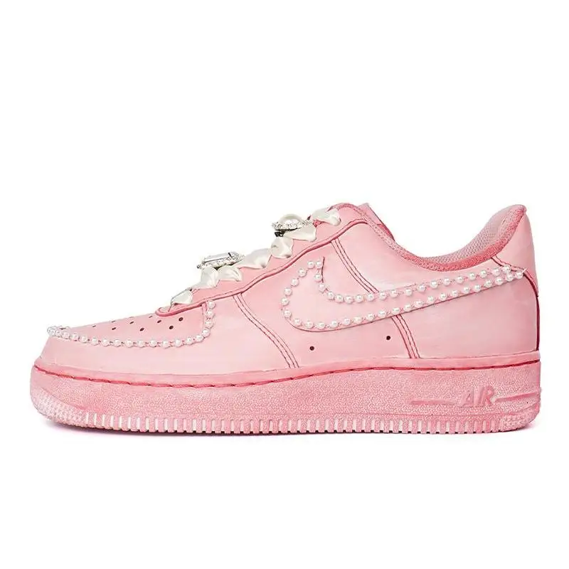[Мужская и женская обувь для скейтбординга Nike Air Force 1, розовый шелковый жемчуг вишневого цвета на заказ, унисекс
[Мужская и женская обувь для скейтбординга Nike Air Force 1, розовый шелковый жемчуг вишневого цвета на заказ, унисекс