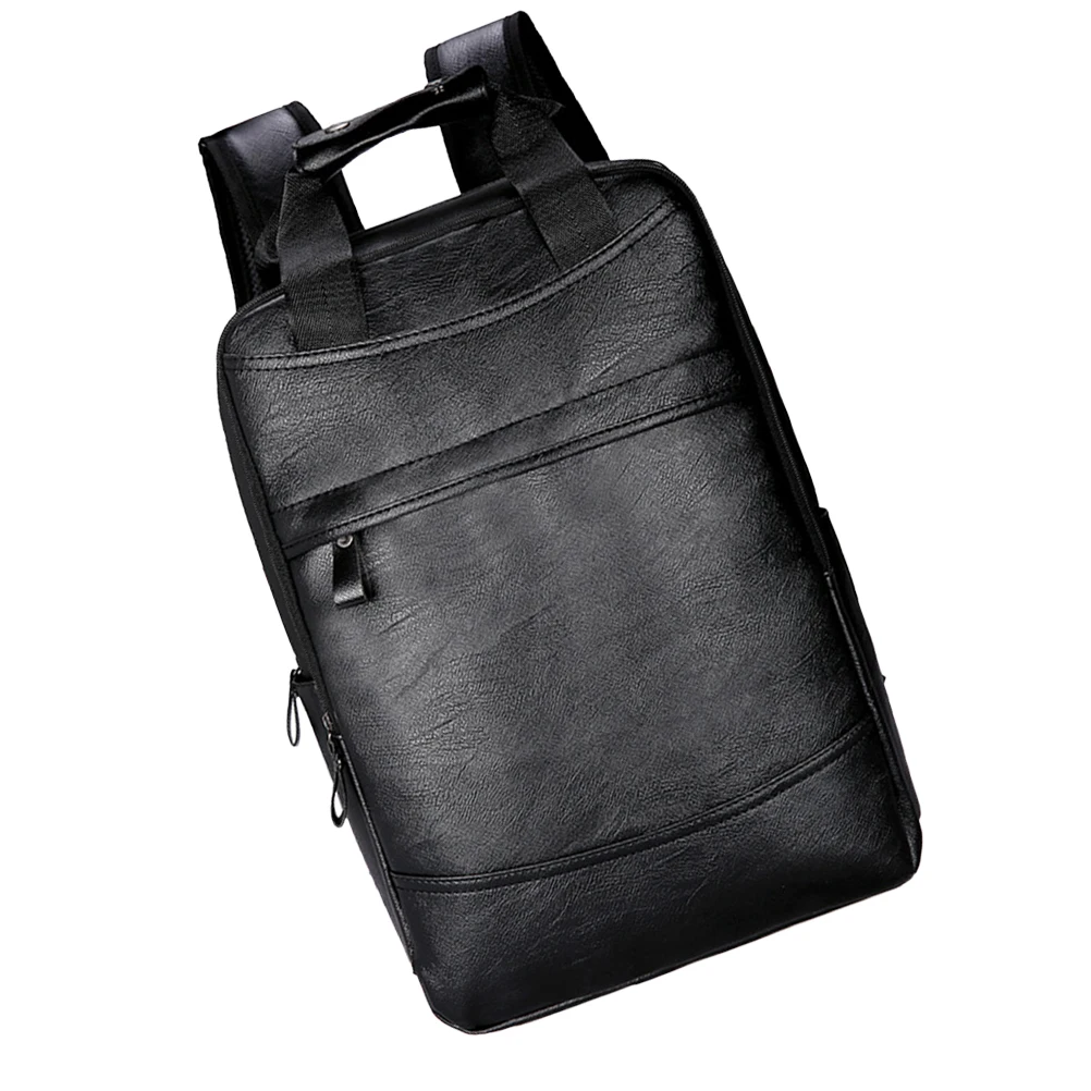 1PC Backpack Large Capacity PU Computer Bag Travel Backpack Laptop Satchel for Students Men (Black)
1PC Backpack Large Capacity PU Computer Bag Travel Backpack Laptop Satchel for Students Men (Black)