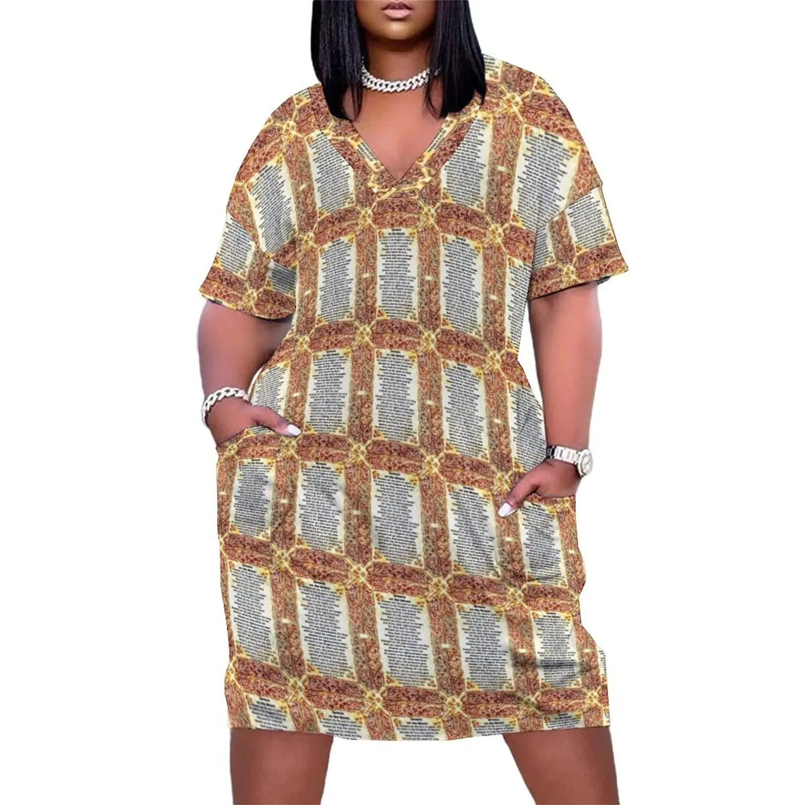 JESUS, Beatitudes, Sermon on the Mount, Loose Pocket Dress Bride dresses women clothes dress for women summer
JESUS, Beatitudes, Sermon on the Mount, Loose Pocket Dress Bride dresses women clothes dress for women summer
