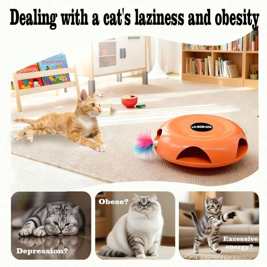 【New Arrival】Interactive Cat Toy, Automatic Rotating Feather Teaser for Indoor Cats
【New Arrival】Interactive Cat Toy, Automatic Rotating Feather Teaser for Indoor Cats